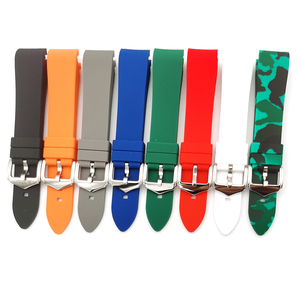 Cinturini per Orologi in Silicone di Alta Qualità con Estremità Curva 20mm <span class=keywords><strong>22mm</strong></span> - Product Image 2