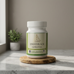Aceite Chamakkatt Dhathradi Ghrutha 150 g, Certificado ISO, Ayurvédico, Refuerzo Inmunológico, Cuidado de la Salud, 2 Años de Duración, Origen Kerala - Product Image 2
