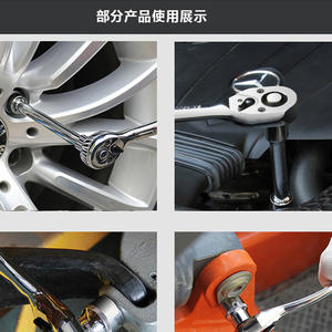 Juego de llaves de vaso Chton de 1/2 pulgada con punta esférica hexagonal, grado industrial, acero al cromo vanadio, herramienta mecánica para reparación automotriz - Product Image 5