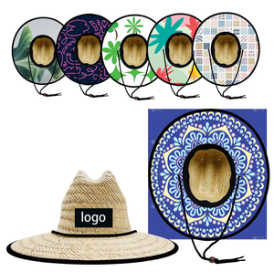 Bestverkochte Lifeguard Creatief Ontwerp Panama Verstelbare Comfortabele Zachte Vacht Hoed met Digitale Print Rand voor Buiten en Strand - Product Image 5