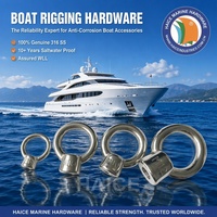 Écrou à œil de levage en acier inoxydable 316, norme marine JIS1169, 8 mm (5/16 pouce), filetage BSF BSP UNC, accessoires de gréement pour bateaux, yachts et navires