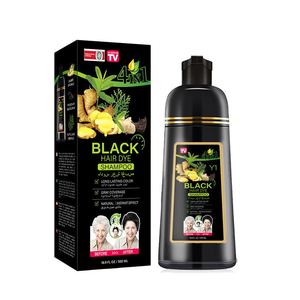 Shampoo Colorante per Capelli PLOG 4 in 1 Nero Senza <span class=keywords><strong>Ammoniaca</strong></span> Copertura Rapida dei Capelli Grigi OEM Etichetta Privata Vendita all'Ingrosso - Product Image 1