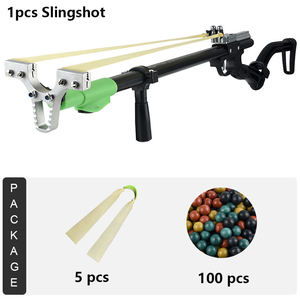 Slingshot télescopique en métal noir, design compact et ergonomique, haute puissance pour la <span class=keywords><strong>chasse</strong></span> en plein air et le tir sur cible - Product Image 5