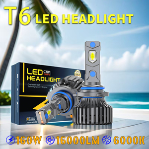 <span class=keywords><strong>T6</strong></span> ODM 160W H1 H3 H11 6000K ท่อทองแดงคู่ความเร็วพัดลม Super CANbus IP68ไฟหน้ารถ LED 9004ไฟหน้า9007 - Product Image 2
