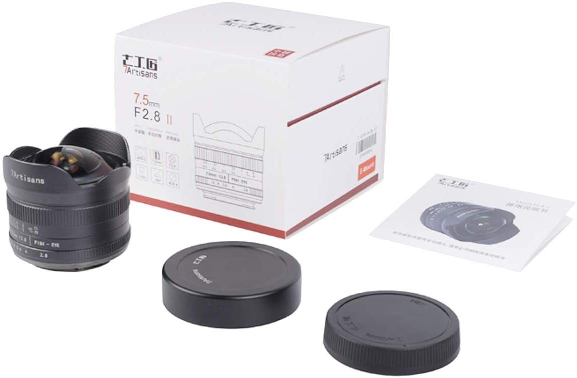 Obiettivo 7Artisans 7.5mm F2.8 APS-C per mirrorless Sony E Silver Obiettivo 7Artisans 7.5mm F2.8 APS-C per mirrorless Sony E Silver
