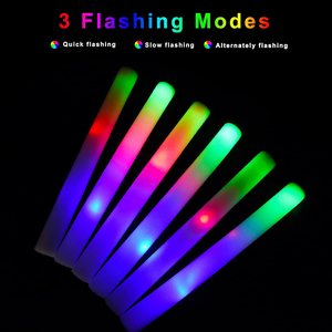 Palo de espuma de luz LED personalizado al por mayor, bastón de luz intermitente, bastón de concierto, palo luminoso de espuma para decoración de fiesta y cumpleaños - Product Image 2