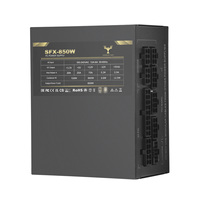 Fuente de Alimentación para PC 80Plus Gold de 850W, SFX ATX3.1, Mini ITX Pequeño, Ventilador de Refrigeración de 92mm, PFC Activo, Conectores SATA, Máximo Rendimiento para Escritorio