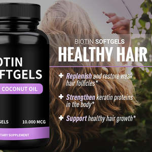 Suplemento Vegano de Biotina en Cápsulas para el Crecimiento del Cabello, Belleza de la Piel y Uñas Fuertes, Marca Privada, para Hombres y Mujeres - Product Image 2