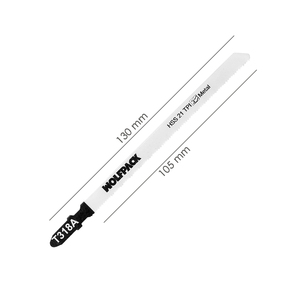 Lama lunga per seghetto alternativo per metalli fini, 5 pezzi HSS 21 TPI - Product Image 2