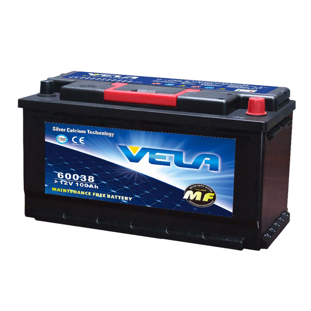 VELA DIN100 12V 100Ah SMF Lead Acid Battery New High Capacity Maintenance Free 800A CCA Car Truck Vehicle Starting Battery