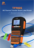 Imprimante d'étiquettes intelligente à transfert thermique portable industrielle PUTY avec fabricant d'étiquettes en papier thermique TF980S en stock
