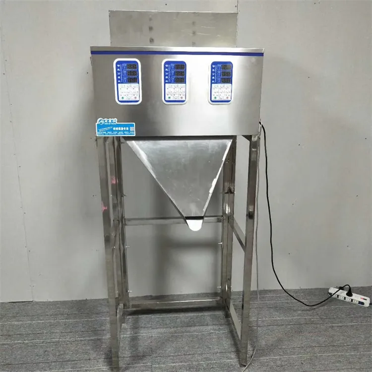 3 головки полуавтоматическая машина для наполнения семян сахарного порошка для гранул для 200 г 500 г 1000 г 2,5 кг 5 кг