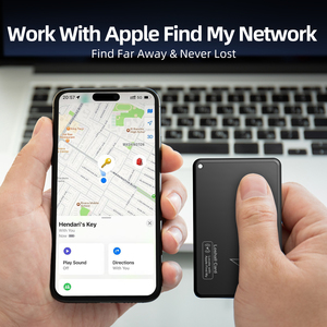 Localisateur de carte ultra-fin, traceur intelligent compatible avec Apple Find My MFi, suivi GPS global précis, dispositif anti-perte pour portefeuille - Product Image 5