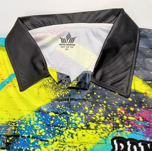 Custom Colorful Sublimation Polo Shirt Graphic Print Quick Dry Breathable Comfortable Polyester Men's Polo Shirts