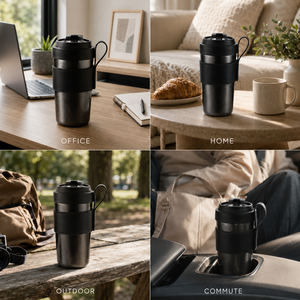 Premium Vacuum <b>Insulated</b> Titanium Coffee Mug Portable Double Wall Travel Tumbler Leak Proof Cup - Product Image 2