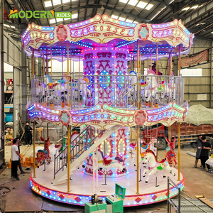 Manège à deux étages pour enfants - construction en acier et fibre de verre, couleur personnalisée, pour parcs d'attractions et fêtes foraines - Product Image 3