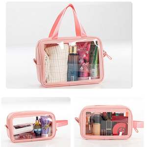 Fashion Custom Wash Toilet <b>Bag</b> Colorful <b>clear</b> Makeup <b>Bag</b> Simple Waterproof Travel Transparent Cosmetic <b>Bag</b> - Product Image 2