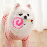 Jouet à mâcher pour animaux de compagnie en peluche douce en forme de canne à sucre, écologique, durable, avec sonnette, pour chiens et chats