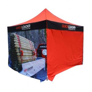 Tonnelle Pliante Portable pour Événements Extérieurs, Auvent Publicitaire pour Vendeurs, 10x10 pieds, en Aluminium, avec Logo Personnalisé Imprimé, Tente de Salon Professionnel - Product Image 4