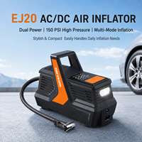 AC/DC Dual Power Electric Digital ABS Car Air Pump 4 Nozzles Portable Tire Inflator Tire Pressure Monitor Quick Fill Emergency