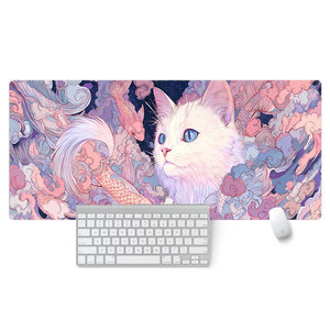 Pembe masa aksesuarları Mouse Pad XXL sevimli klavye ve Mouse Pad oyun katı uçunum fare pedi özel keçe masa paspaslar - Product Image 6
