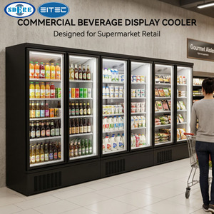 Réfrigérateur Commercial à Porte Vitrée pour Boissons, Vitrine Réfrigérée Verticale, Congélateur, Prix Usine - Product Image 2