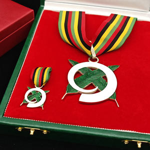 Set di Medaglie Commemorative in Metallo di Alta Qualità con Design Personalizzato in Stile Sportivo e Mini Distintivo Abbinato - Product Image 3