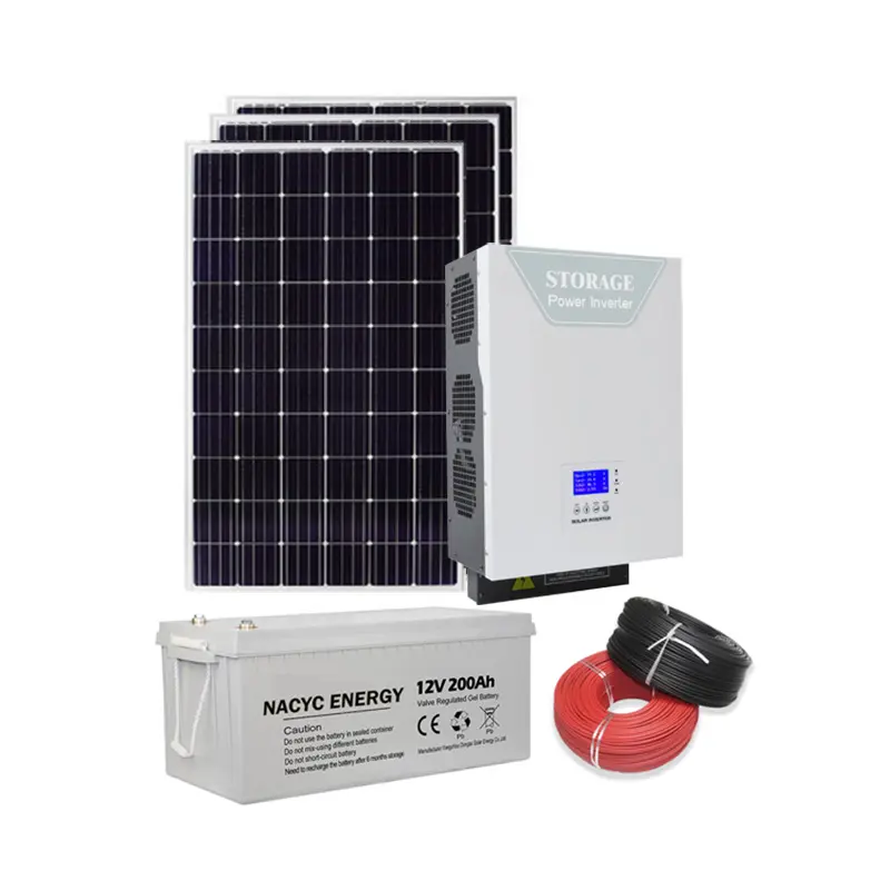 1000W Portable Power Station Solar Systemen Off Grid Hybride 3KW 5KW Power Generator 3000W Paneles Solares 10000 W x77