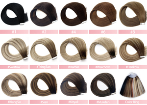 Extensions de cheveux chinoises Remy 2026 en promotion, 100% russes, cuticules alignées, trame simple, invisibles, double épaisseur, vierges, à bandes adhésives, permanentes - Product Image 2