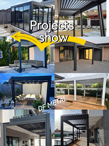<span class=keywords><strong>Toldo</strong></span> de aluminio para exteriores DF Tec, cubierta de techo abatible impermeable, pérgola motorizada, gazebo - Product Image 5