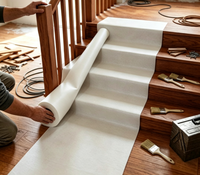 Rouleau de feutre auto-adhésif pour protection de sol, décoration intérieure, logo personnalisé, couleur, résistant à la peinture, tapis de peintre non tissé