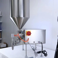 Machine de remplissage semi-automatique à pompe rotative auto-amorçante pour liquides visqueux, huile lubrifiante, lotion, sirop de miel