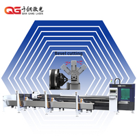Machine de découpe de tuyaux métalliques à grande vitesse Qiangang, automatique, haute efficacité, sans oscillation, 3D, cinq axes, CNC, laser fibre, refroidie par eau, AI