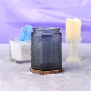 Vintage 520ml 330ml 250ml 120ml Aromaterapia Candelabros Anís Frascos de vidrio de colores en relieve - Product Image 5