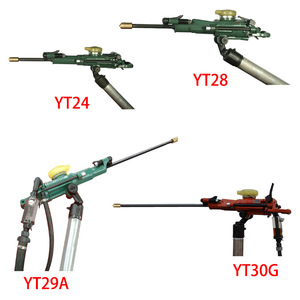 Tianshui Pneumatic Rock Drill YT24 YT28 YT29A YT30G Air Leg For Tunnel Excavation Anchor Cable Hole Drilling - Product Image 1