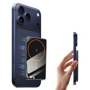 Banque d'alimentation sans fil magnétique avec logo personnalisé 5000 mAh, banques d'alimentation à charge rapide 10000 mAh pour <span class=keywords><strong>iPhone</strong></span>, <span class=keywords><strong>batterie</strong></span> externe - Product Image 1