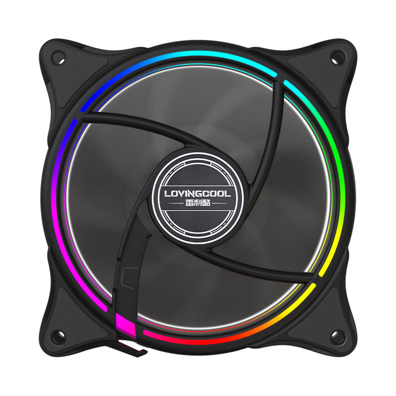 RGB-ventiladores-siete juegos de ventiladores-Negro