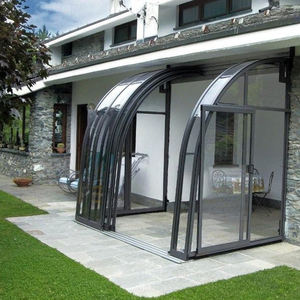 Serre incurvée sur mesure, style américain, maison en verre moderne en aluminium - Product Image 5