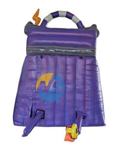 สไลเดอร์สีม่วงแบบมีสระน้ำพร้อมฟังก์ชั่นสายฟ้าสีม่วง สไลเดอร์เป่าลม Moonjump บ้านลมสำหรับเด็ก ขาย - Product Image 6