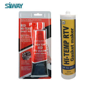 Siway SV558 10,1 fl oz RTV Adhésif thermofusible en silicone rouge haute température non corrosif, fabricant de joints, pâte <span class=keywords><strong>pour</strong></span> moteur automobile - Product Image 1