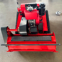 Cortacésped Robótico a Control Remoto de 196cc y 48V, Directo de Fábrica, Inalámbrico, Tipo Cadena, con Múltiples Funciones