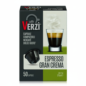 Caffè Verz ESPRESSO GRAN CREMA Set da 50 Capsule in Metallo Compatibili con Dolce Gusto 0,18g/Capsula - Product Image 2