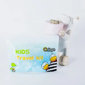 Juego de champú y acondicionador de loción corporal de viaje para niños saludables y limpios con bolsa portátil para servicios de hotel - Product Image 1