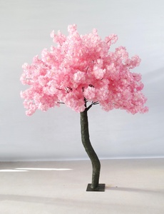 Arbre de <span class=keywords><strong>cerisier</strong></span> japonais artificiel en soie, 8 pieds 30 pouces, avec branches en plastique, éclairage LED, pour décoration murale intérieure de mariage - Product Image 2