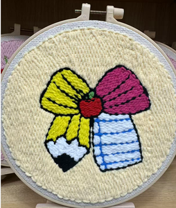 Kit de broderie Punch Needle DIY « Pencil Crab » de fabrication ODM, tout est inclus, vidéo <span class=keywords><strong>en</strong></span> <span class=keywords><strong>anglais</strong></span> <span class=keywords><strong>pour</strong></span> <span class=keywords><strong>débutants</strong></span>. - Product Image 2