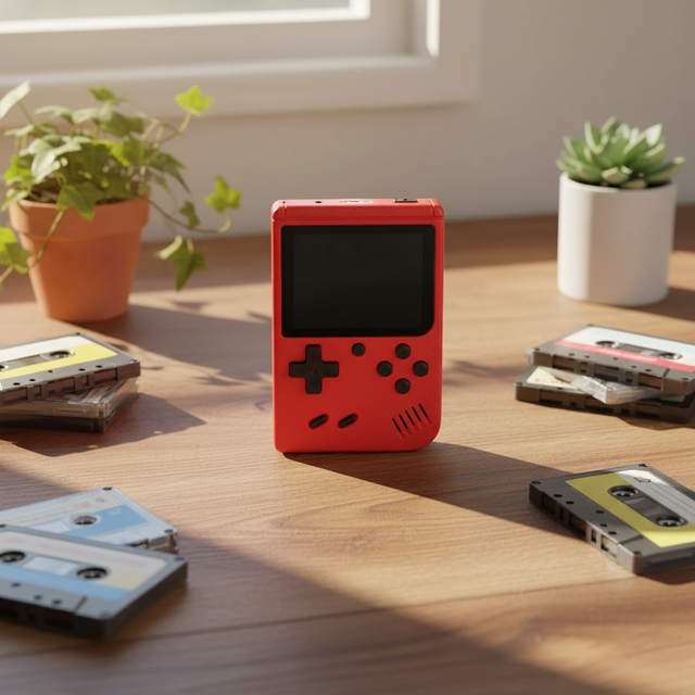 New 400 Classic Retro Color Screen Handheld Game Console Mini Player with TV Connectivity & Two Players Support