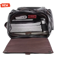 Sac à dos pour ordinateur portable unisexe en cuir PU imperméable avec fermeture antivol, 24L, pour l'école, le collège et les activités de plein air