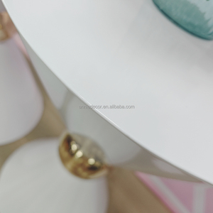 Kim loại hiện đại bánh Trắng tráng miệng bảng đứng plinths bệ hiển thị thiết lập cho bữa tiệc sinh nhật bé tắm tổ chức sự kiện đám cưới trang trí - Product Image 3