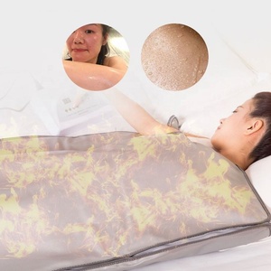 Couverture de sauna professionnelle pour le corps, couverture de sauna spa à 1 zone avec fermeture éclair et trous pour les bras - Product Image 5