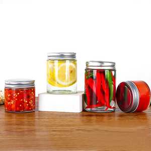 Reihey, lata de almacenamiento de vidrio transparente de 250ml, tarros de vidrio para conservas de boca regulares con tapas herméticas para mermelada de yogur - Product Image 6